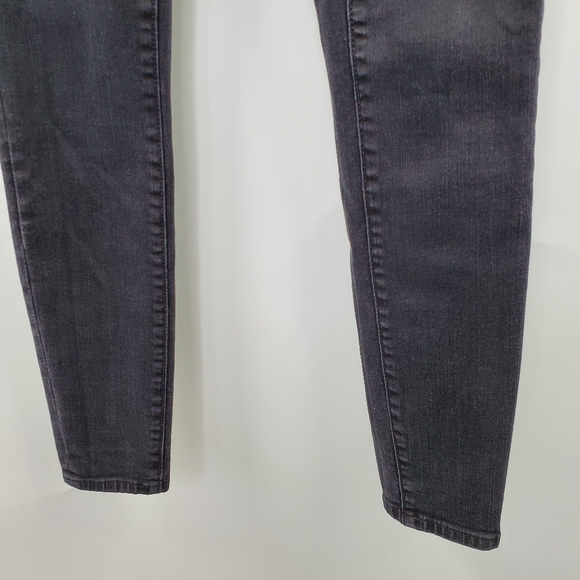 Loft Faded Black Legging Skinny Jeans Rocker Edgy - Picture 3 of 8